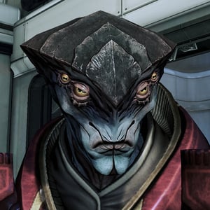 This is the Avatar Image for the The Harbinger - Mass Effect (48000) AI Voice and Text to Speech Generator